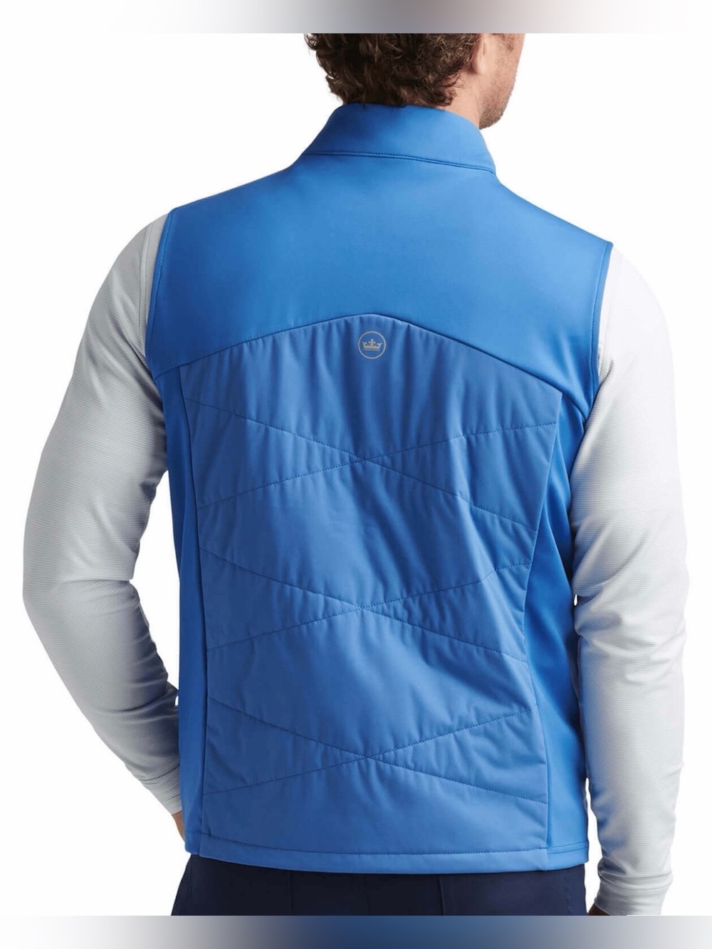 NWT Peter Millar Men's Sailor Blue Fuse Hybrid Vest (M) - Picture 3 of 6